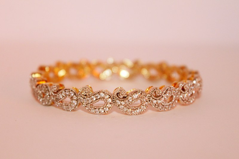 Rose Gold Bracelet - Minimalist link design in rose gold