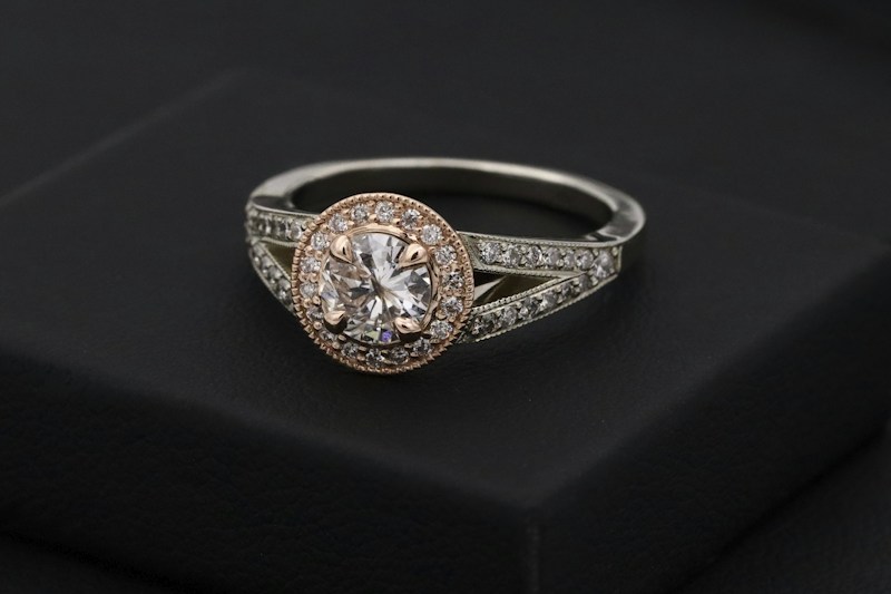 Diamond Ring Set - Three stackable rings with cubic zirconia